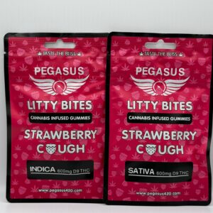 Strawberry C*ugh Gummies   INDICA - 600mgTHC