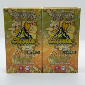 Banana Pudding Hybrid Live Resin 2g Vape Pens