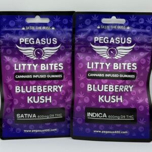 Blueberry Kush Gummies       INDICA - 600mgTHC